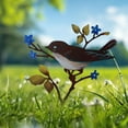 thumbnail image 5 of deevoka Metal Birds on Branch Sculpture for Housewarming Dining Room Garden C, 5 of 7