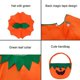 thumbnail image 5 of Conjunto de disfraz de calabaza de Halloween para adultos Ponche de capa de calabaza Sincero Electrónica, 5 of 5