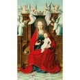 thumbnail image 3 of Early Netherlandish School 10x14 Black Modern Framed Museum Art Print Titled - The Madonna and Child Enthroned, Crowned by Angels (circa 1500), 3 of 5