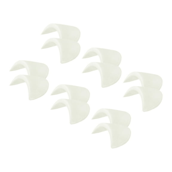 6 Pairs Shoulder Pads, Costume Shoulder Pads Small Breathable Sponge Pads Thick for Women Clothing Men , White