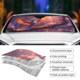 thumbnail image 3 of Kdxio Fantasy Bird Illustration Print Front Windshield Sun Shade,Folding Auto Sunshade for Car Truck SUV-Medium, 3 of 5