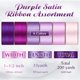 thumbnail image 3 of Cinta de satén Lyrow de 1.5 pulgadas, color morado, surtida, 200 yardas, 6 rollos, 3 of 7