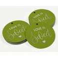 thumbnail image 3 of Inkdotpot 100 - Pack Real Silver Foil Paper Tag Love Is Sweet Wedding Favor Hang Tag, 3 of 6