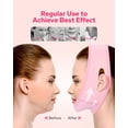 thumbnail image 4 of Mascarilla para adelgazar la cara Meto V Line, reductora de doble barbilla, rosa, 4 of 7
