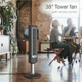 thumbnail image 3 of Lasko Wind Tower 3-Speed Remote Controlled Oscillating Tower Fan Gray 2519, 3 of 11