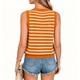 thumbnail image 5 of Women's Striped Tank Tops Crewneck Sleeveless Tank Casual Summer Shirts, XL, 5 of 5