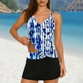 thumbnail image 2 of successthop Bikini Womens Swimsuit Strecthy Backless Bathing Suit Wireless Padded Twist Front 2 Piece Set Swimwear Black, 2 of 6