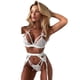 thumbnail image 1 of Conjunto de Lencería Sexy Gibobby Sujetador y Bragas de Mujer G-string Blanco M, 1 of 4