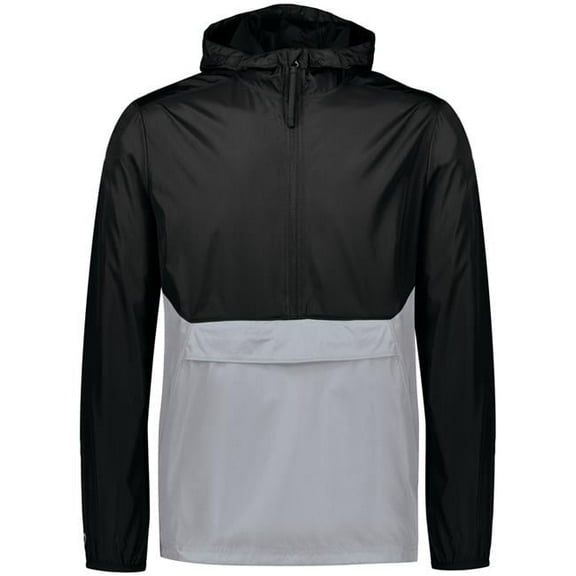 Adult Pack Pullover, Black & Athletic Gray - Medium