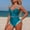 Blue, variant on Tsesme One Piece Swimsuit for Women 2026 Cutout Push up Bathing Suit Halter Slimming Monokini Swimwear