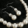 thumbnail image 4 of Fiudx Conjunto de Joyas para Mujer, Elegante Collar de Perlas y Diamantes, Elegante Conjunto de Pulsera y Pendientes, Accesorios de Moda para Ocasiones Especiales, Regalo Perfecto para Ella, Material, 4 of 6