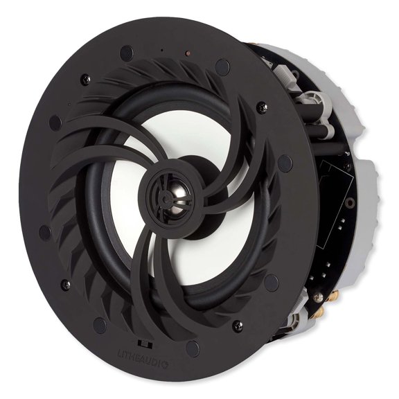 Lithe Audio 06601 All-in-One WiFi & Bluetooth IP44 Bathroom Ceiling Speaker – Single Smart Waterproof Speaker