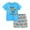 ZI Sky Blue, variant on Boys Outfits Toddler Cotton Short Sleeve T Shirt Short Set Leisure Summer Outfits Baby Boy Clothes Orange 1 Years-2 Years