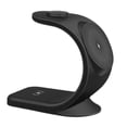 thumbnail image 1 of Tholdsy Soporte de inalámbrico Teléfono móvil Relojes inteligentes Auriculares Estación de carga de Puerto tipo C Cuna Hogar Teléfono y Comunicación Negro, 1 of 6