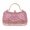 Pink, variant on Women's Gold Rhinestone Evening Clutch Bag, Crystal Top Handle Purse, Sparkly Formal Wedding Handbag