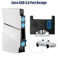 thumbnail image 4 of EEEkit Cooling Fan Fit for PS5 Slim Disc/Digital Editions, Silent Efficient Cooler with 2 Adjustable Fans, USB 3.0 Port, 4 of 7