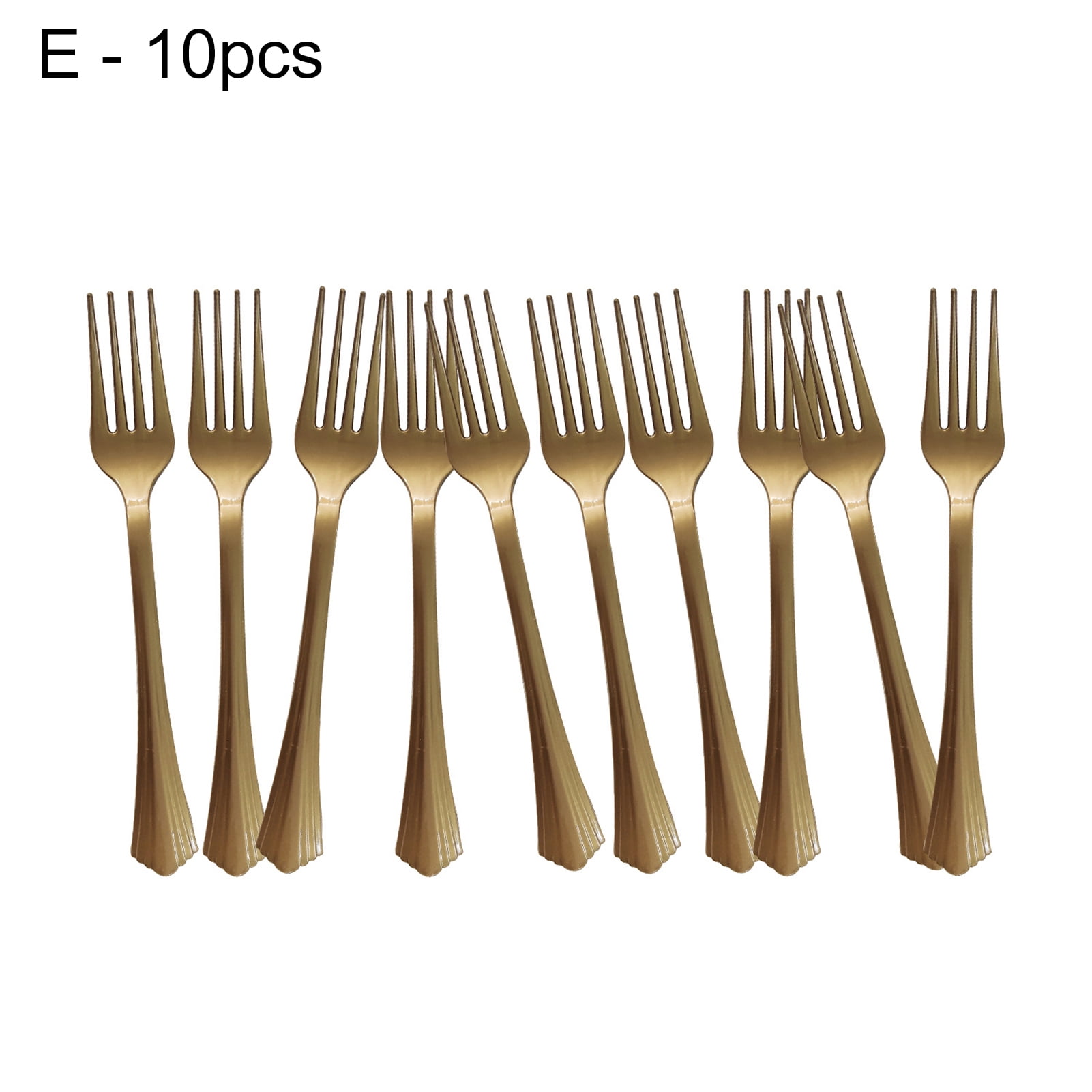 1 Set Paper Dinner Plate Set Stylish Brightcolored Celebratory Visual Effect Dinner Fork