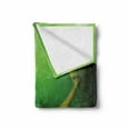 thumbnail image 2 of Mermaid Soft Flannel Fleece Throw Blanket, Girl Fish Tail Swimming in the Deep Sea Fantasy World Artwork Print, Cozy Plush for Indoor and Outdoor Use, 60" x 80", Dark Green Ginger Green, by Ambesonne, 2 of 6
