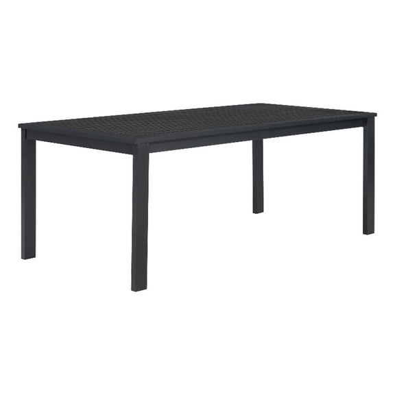 Sardinia Outdoor Aluminum Dining Table - Black