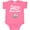 Hot Pink, variant on Inktastic Future Mountain Climber Hiking Boys or Girls Baby Bodysuit