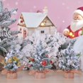 thumbnail image 4 of 3 Piezas de Miniárbol de Navidad Decorado para Escritorio, Miniárbol de Navidad Artificial para Escritorio, Decoración del Hogar, Decoración del Festival, 4 of 5