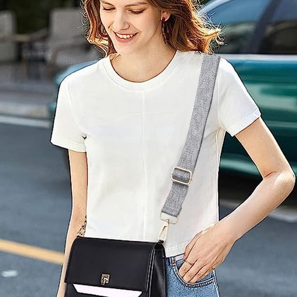 2-Pack Adjustable Shoulder Bag Straps - 3.8cm Wide, Bohemian Design, With Carabiners For Handbags & Totes