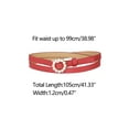 thumbnail image 3 of INSPIRE CHIC Women's Plus Size Waist Belts Pearl Narrow Leather Adjustable Belt, 3 of 4