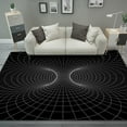 Andvari Geometric Pattern Door Mat, NonSlip Machine Washable 3D