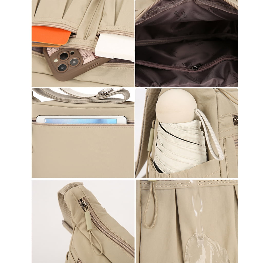 FENOHREFE Crossbody Bag for Women Nylon Waterproofs Shoulder Purse Messenger Bag Lightweight Pocketbooks Waterproofs Messenger Bag