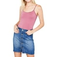 thumbnail image 3 of Active Basic Juniors & Women Scoop Neck Solid Cami Cotton Bodysuit with Snap Crotch Bottom & Adjustable Spaghetti Straps, 3 of 5