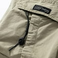 thumbnail image 5 of YLSDY Fashion Mens Capri Pants Cotton Stretch Comfy Cargo Shorts with Multiple Pockets Casual Baggy Travel Hiking Work Shorts Khaki XXL, 5 of 9