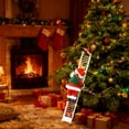 thumbnail image 7 of Wooowa Christmas Ladder-Climbing Santa Ornaments (Battery Not Included), 5.91Inch Festive Decor for Xmas Trees & Holiday Living Rooms, 7 of 7