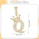 thumbnail image 2 of Encanto de Letra de Corona A-Z, Colgante de Alfabeto Q Chapado en Oro con Circonitas, Colgante de Inicial Monograma Joyería para Hombres Mujeres DIY, 2 of 6