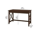 thumbnail image 4 of Pemberly Row Contemporary 48W Writing Desk in Bing Cherry Finish, 4 of 7