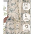 thumbnail image 3 of Cortinas Jinchan de lino floral de 160 x 160 cm para sala de estar, 3 of 8