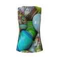 thumbnail image 5 of Xecao Easter Egg1 print women's scoop neck, loose-fit workout tank tops for the gym., 5 of 9