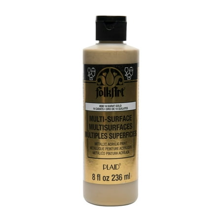 UPC: 0028995067020 | FolkArt® Multi-Surface Metallic Acrylic Paint 8oz.