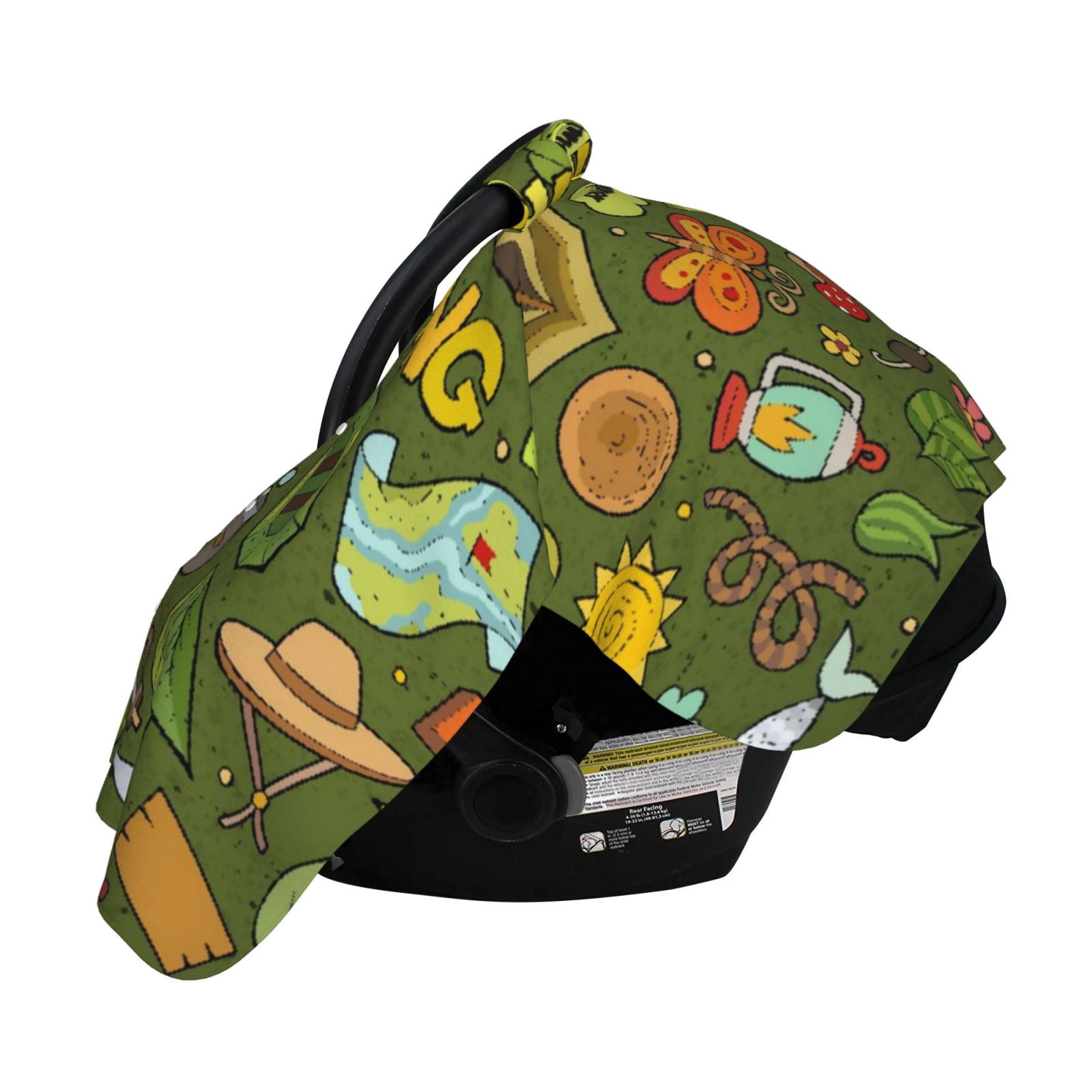 Naloa Camping 1 Baby Car Seat Cover, Breathable Baby Carrier Cover, Multiuse Baby Carrier Cover & Nursing Breastfeeding Cover
