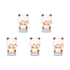 thumbnail image 1 of Dudu Panda Bear Figura 6.5cm Kawaii Cumpleaños Regalo Navidad () Rosa, 1 of 4