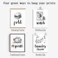 thumbnail image 3 of 6pcs/set Laundry Decor Painting Canvas Wall Art Home Wash Dry Fold Canvas Hanging Painting Cute Patterns Printing Artwork Wall Decoration Painting 7.9x9.8in DIY Making, 3 of 8