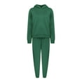 thumbnail image 4 of Plebaso Women's 2 Piece Outfits Sweatsuit Long Sleeve Hoodies Tracksuit Jogger Sweatpants Sweat Outfits, 4 of 6