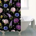 thumbnail image 4 of Pioneer Flower Floral Print Pattern Shower Curtain 36"x72", Bathroom Decorative Shower Curtain Set with 12 Hooks, Waterproof Washable, 4 of 6