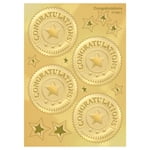 UPC: 0078628740110 | Congratulations (Gold) Award Seals Stickers
