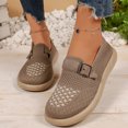 thumbnail image 2 of YOUYEDIAN Sneakers for Women Fashion Round Toe Breathable Versatile Platform Soft Belt Design Flats Casual Non Slip Walking Shoes, 2 of 5