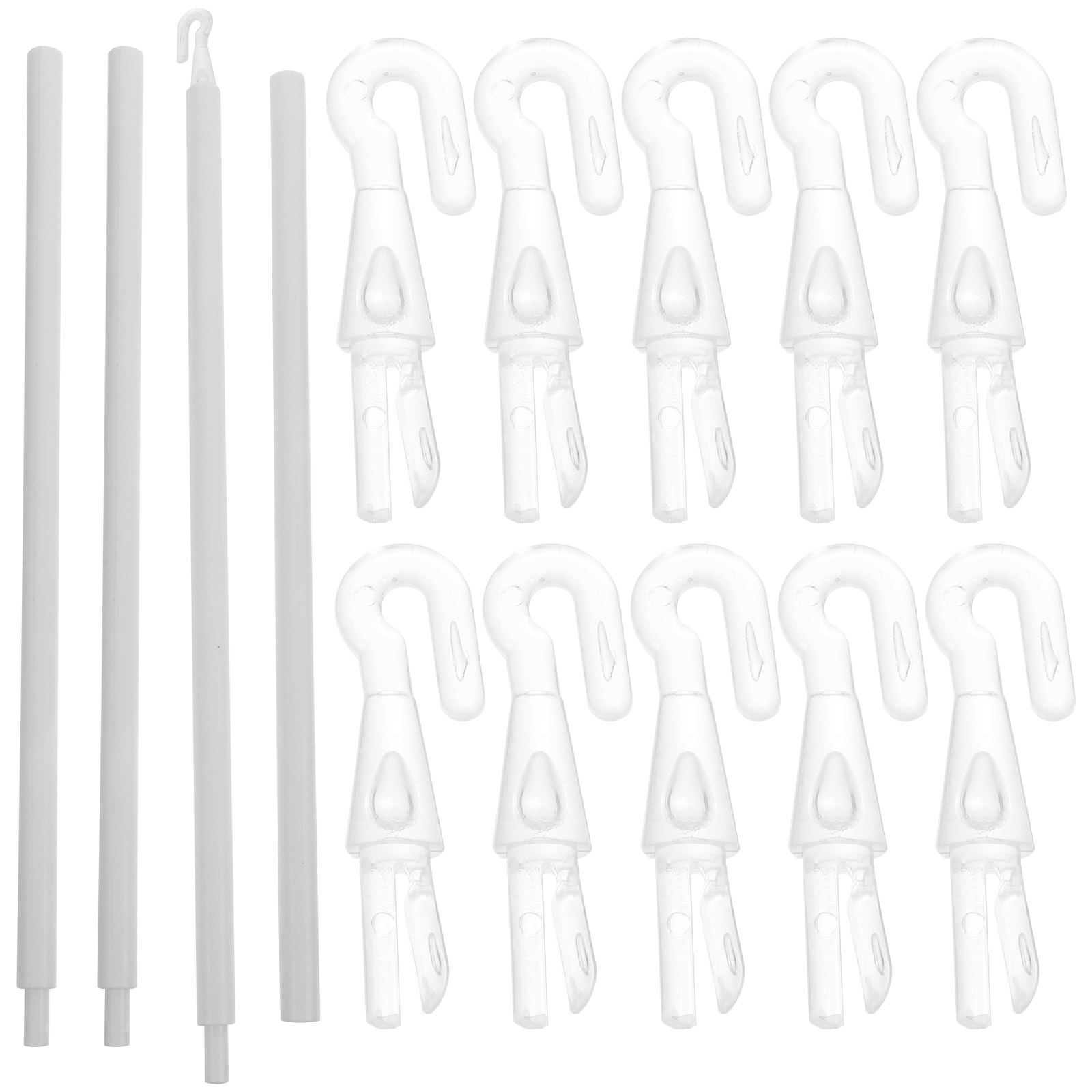 1 Set of Curtain Pull Rod Plastic Material Blind Wand Vertical Blinds