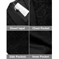 thumbnail image 4 of COOFANDY Men's Floral Dinner Jacket Blazer Stylish Jacquard Suit Jacket Party Wedding Prom Tuxedo Dress Jacket, 4 of 10
