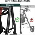 thumbnail image 5 of The Tale Maker Rolling Walker With Foldable 4-Wheel Senior with Seat&brakes,300 lb Limit rollator walker, 5 of 13