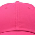 thumbnail image 2 of DALIX Youth Childrens Cotton Cap Plain Hat in Hot Pink, 2 of 6