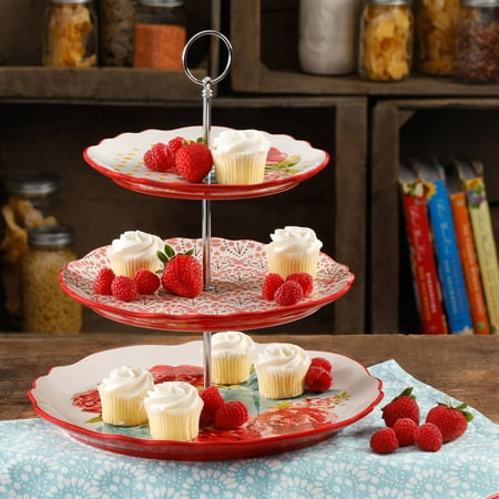The Pioneer Woman Blossom 3-Tier Jubilee Serving Tray