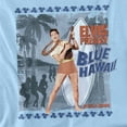 thumbnail image 2 of Elvis Presley T-Shirt Blue Hawaii Poster Unisex Graphic Tee For Men & Women, 2 of 7